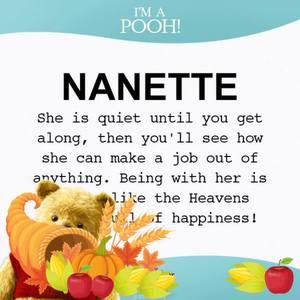 Meet your Posher, Nanette